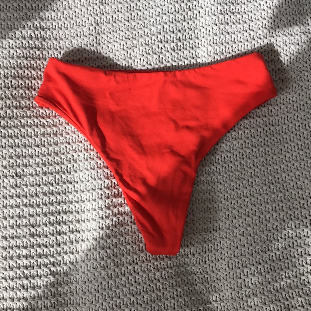 Seven Swimwear High Waisted Cheeky Bikini Bottom